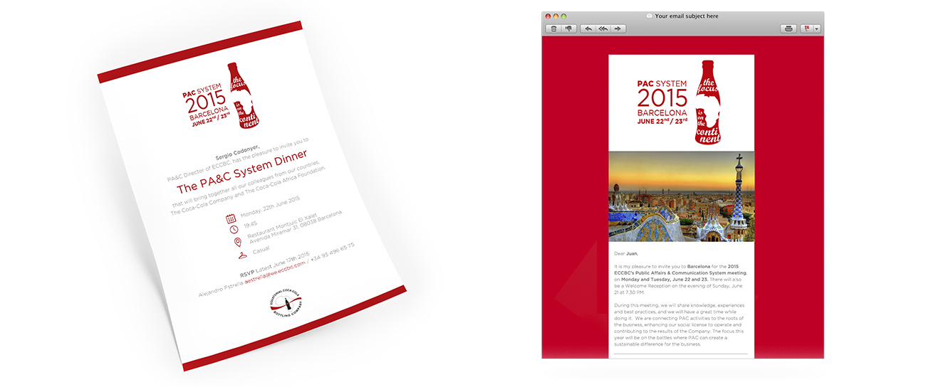 Logo y evento Equatorial Coca-Cola Bottling Company