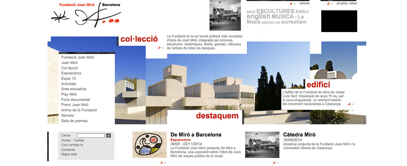 Joan Miró Foundation website