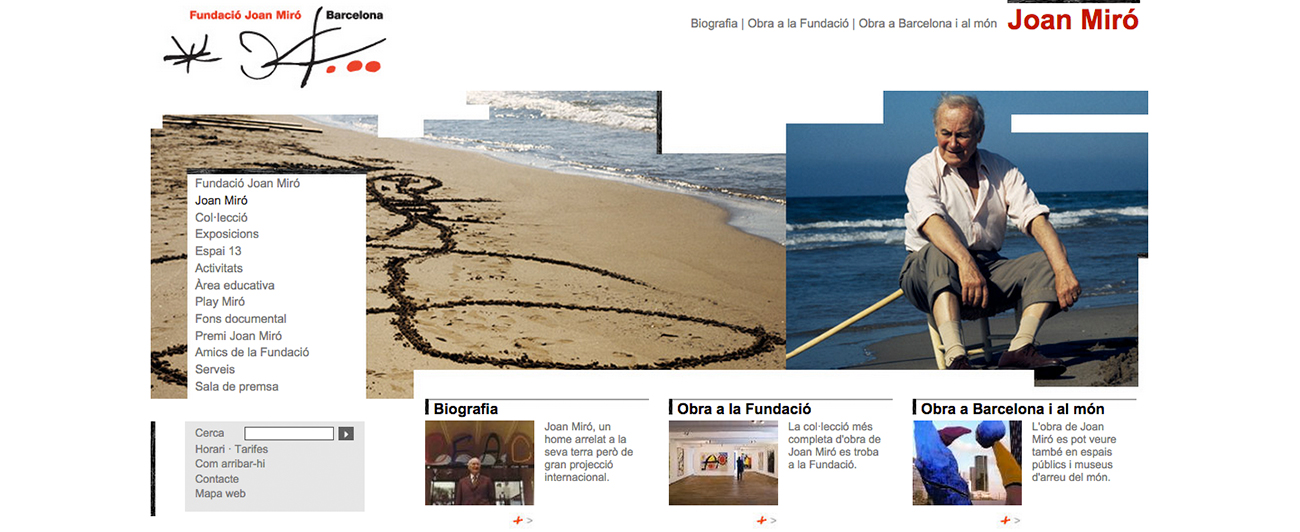 Joan Miró Foundation website