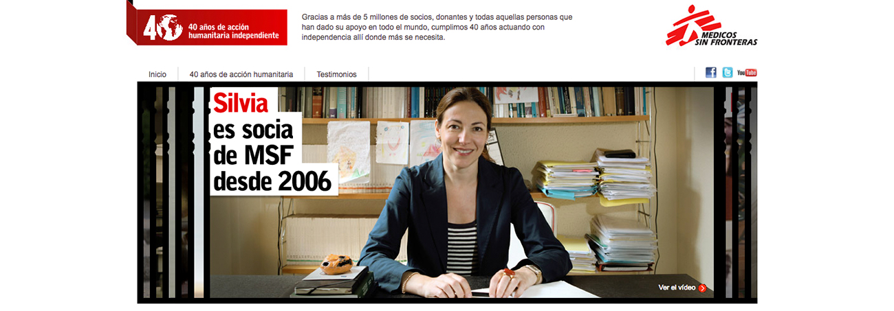 Campaña Médicos Sin Fronteras - 40 aniversario