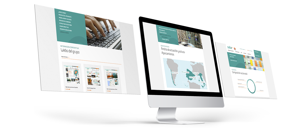 Web corporativa Saba Infraestructuras