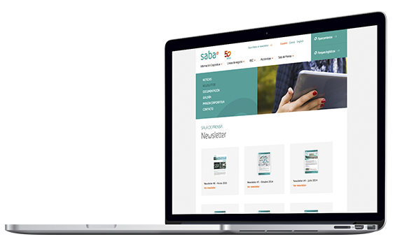 Web corporativa Saba Infraestructuras